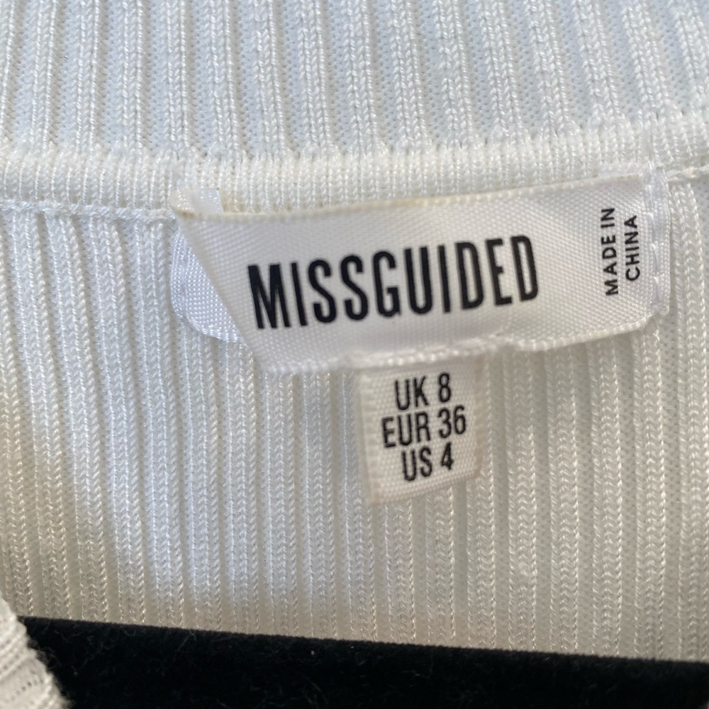 Missguided Ribbed Dress with Side Slit - Picture 6 of 6